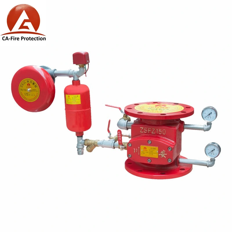 Ca Brass Ductile Iron Zsfz250 Red Fire Dry Fire Alarm Valve Zsfz 100 Wet Alarm Valve Wet Alarm Valve